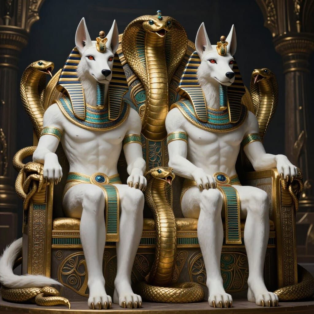 Werewolf Pharaohs on Serpent Throne