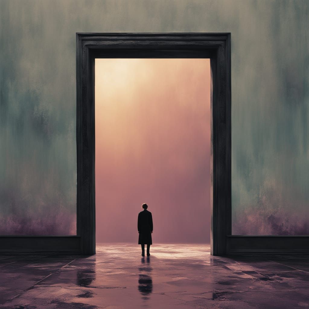 Ethereal Figure at the Threshold