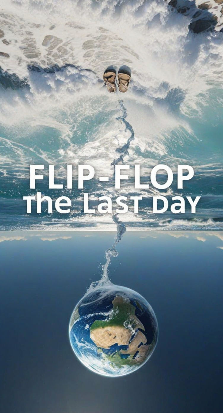 Surreal Earth Flip Movie Poster in Dali Style
