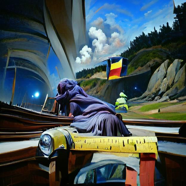Futuristic Galaxy Guardrails in Fauvist Hyperrealism