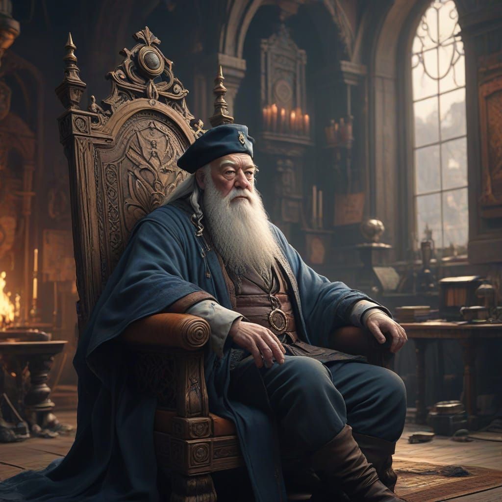 Elder Wizard in Ancient Grandeur