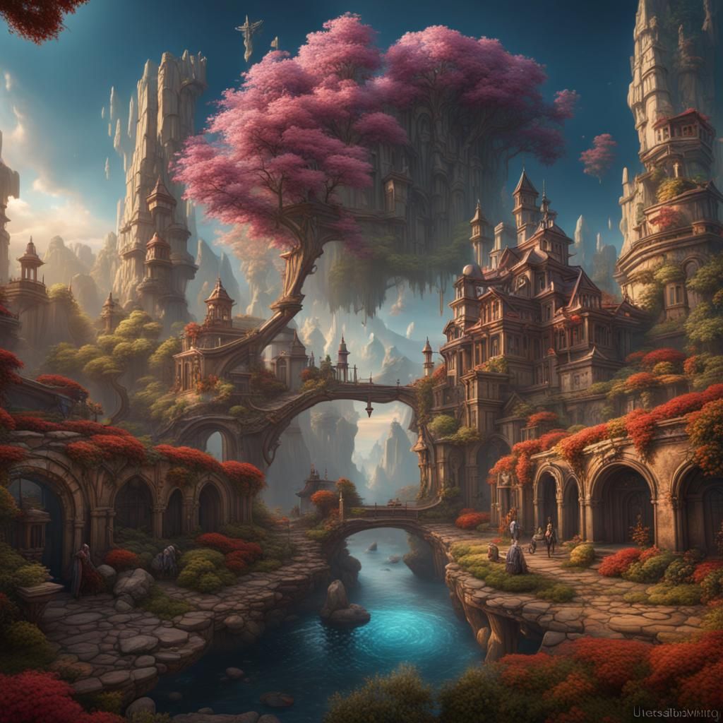 Cynical Perspective Shift: Detailed Fantasy Matte Painting