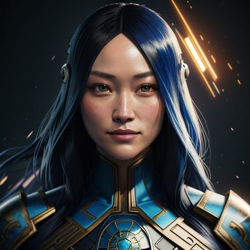 Pom Klementieff Portrait in Artgerm Style, 8K