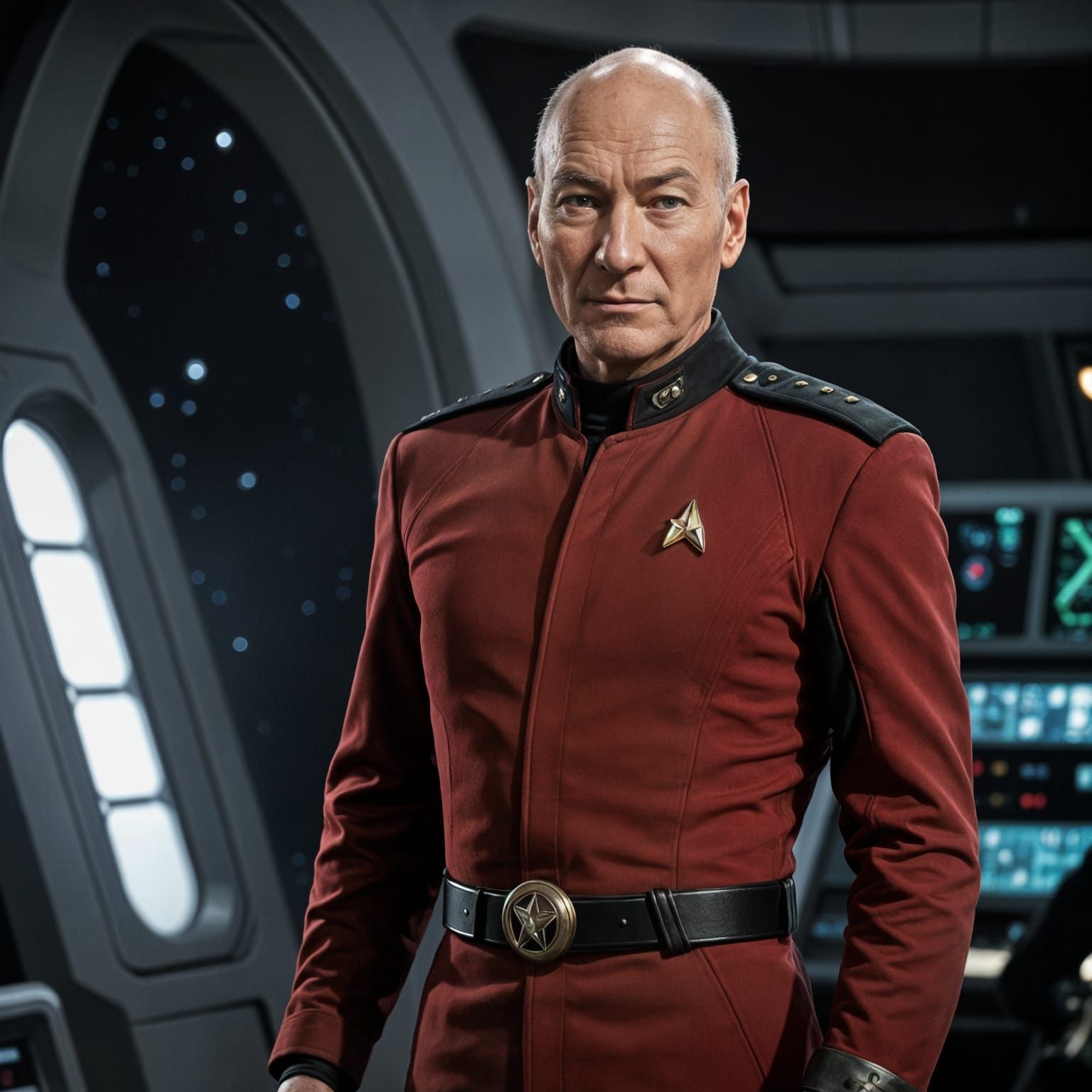 Patrick Stewart as Captain Picard in Star Trek