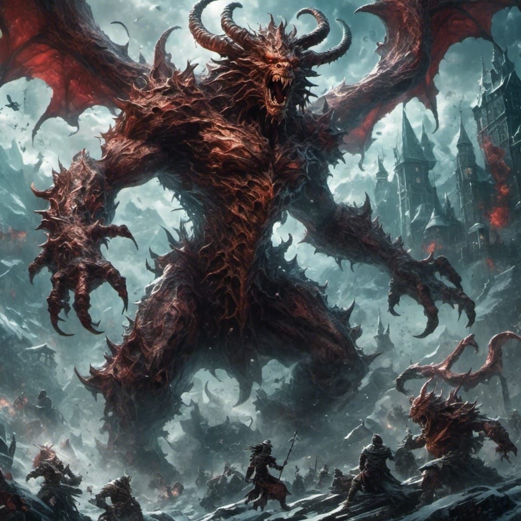 Scary and Cursed Faces in Digital Art