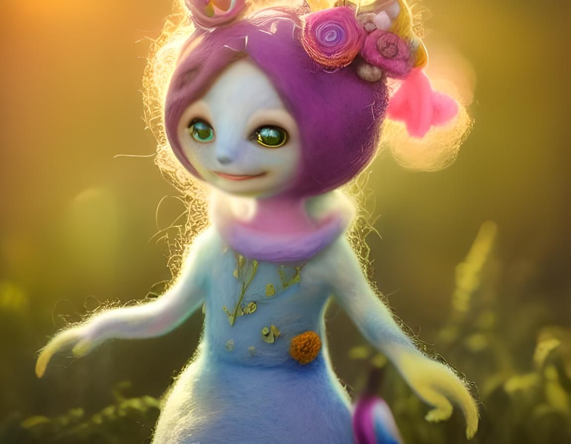 Sunny Miniature Monster Village in 3D