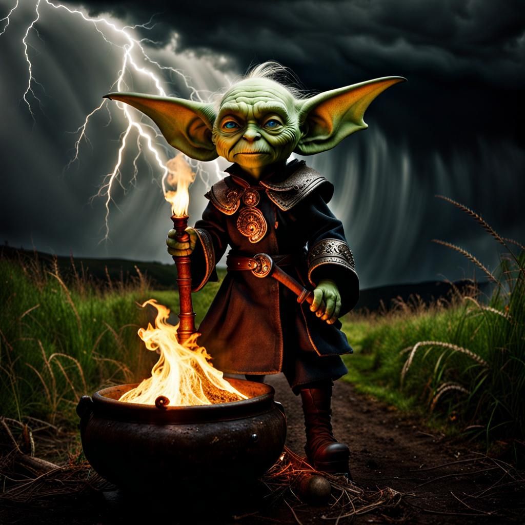 Goblin Summons Storm Elemental: Epic Realism