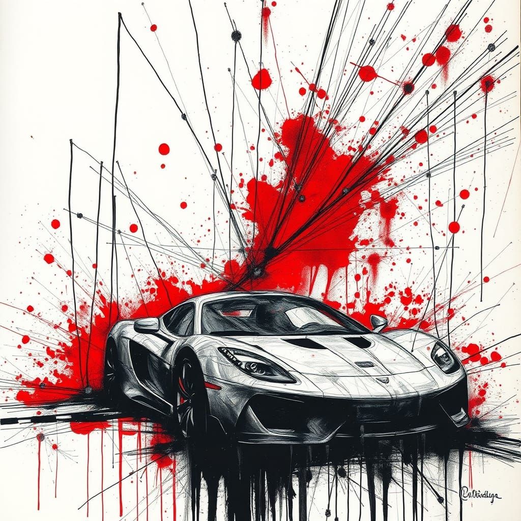 Abstract Expressionist Cubism: Entrance and Exit Wounds