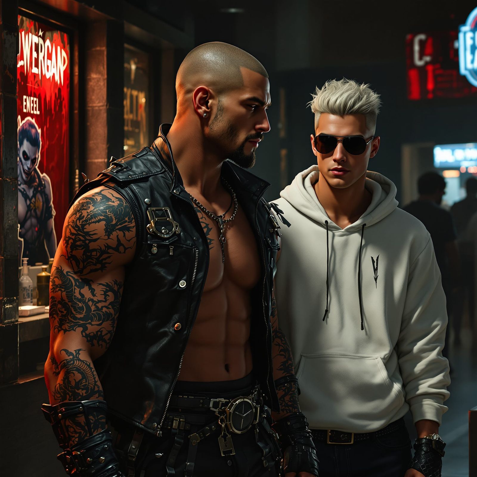 Rugged Duo Enters Dark Fantasy Dive Bar