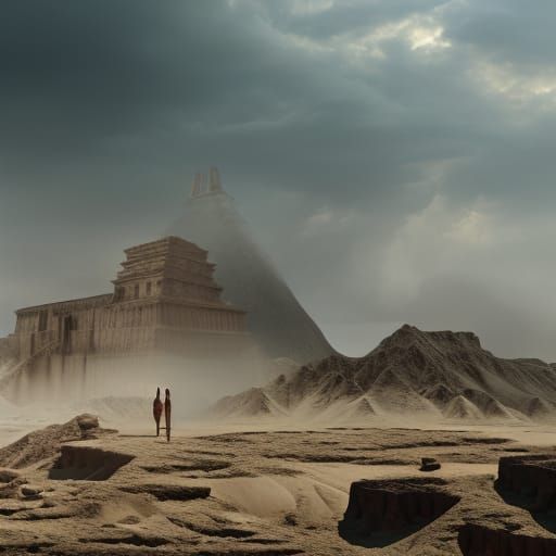 Epic Archeological Dig Site: A Digital Matte Painting