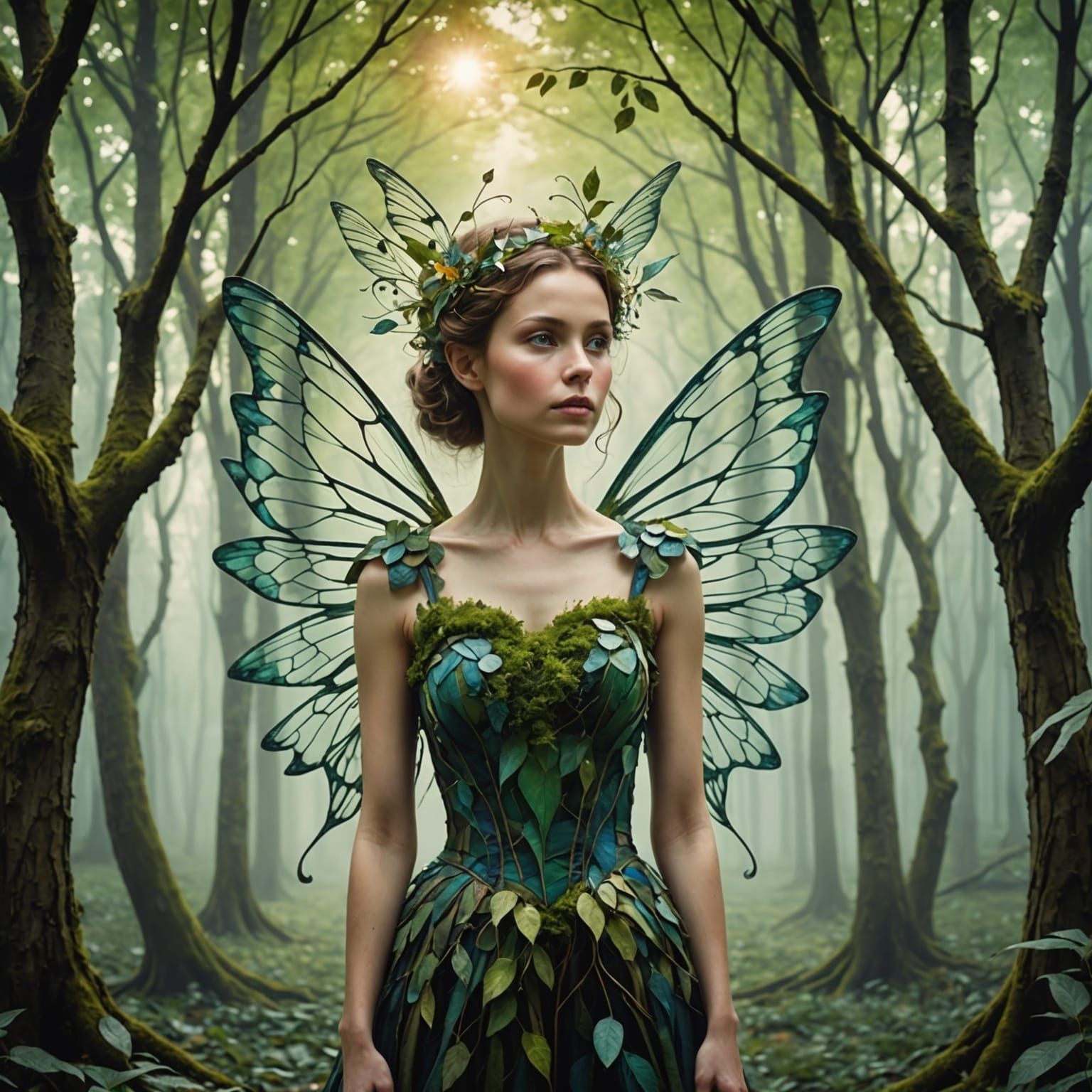 Fairy in Abstract Emotional Landscape