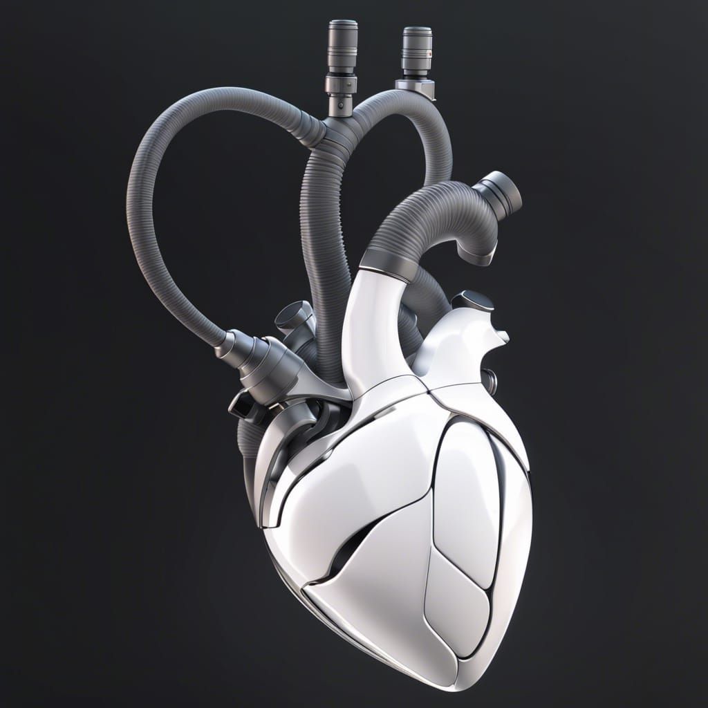 Photorealistic 3D Rendering of a Bionic Heart