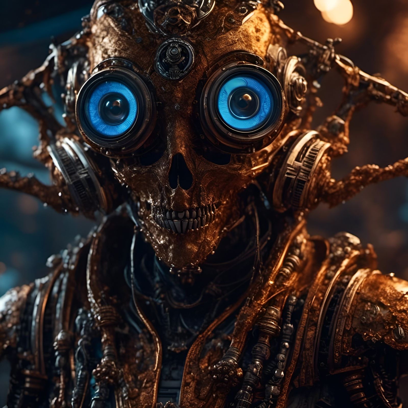 Photorealistic Stereo Speaker with Suede Fabric Limbs