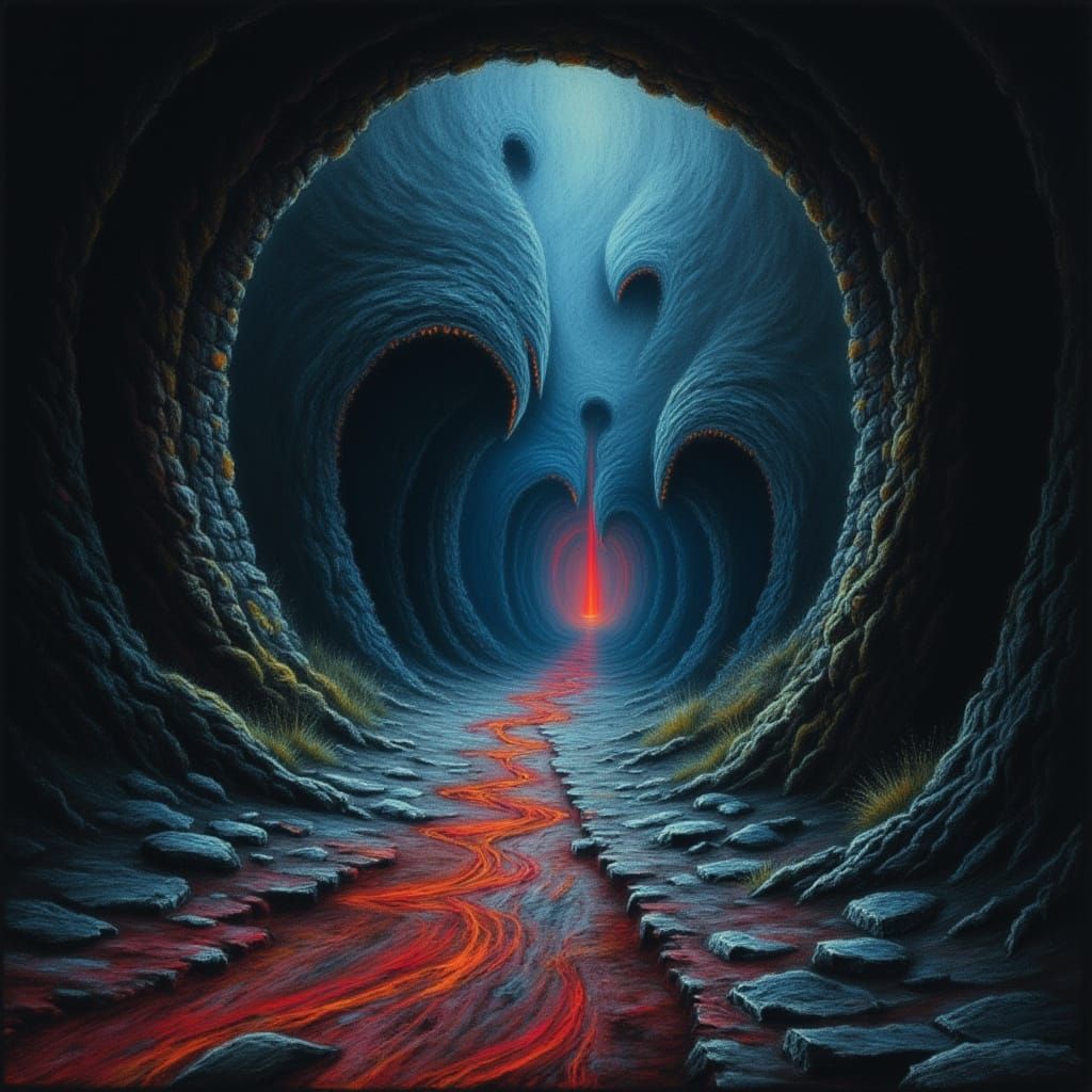 Dream Creatures Emerge From Tunnel With Glowing Eyes