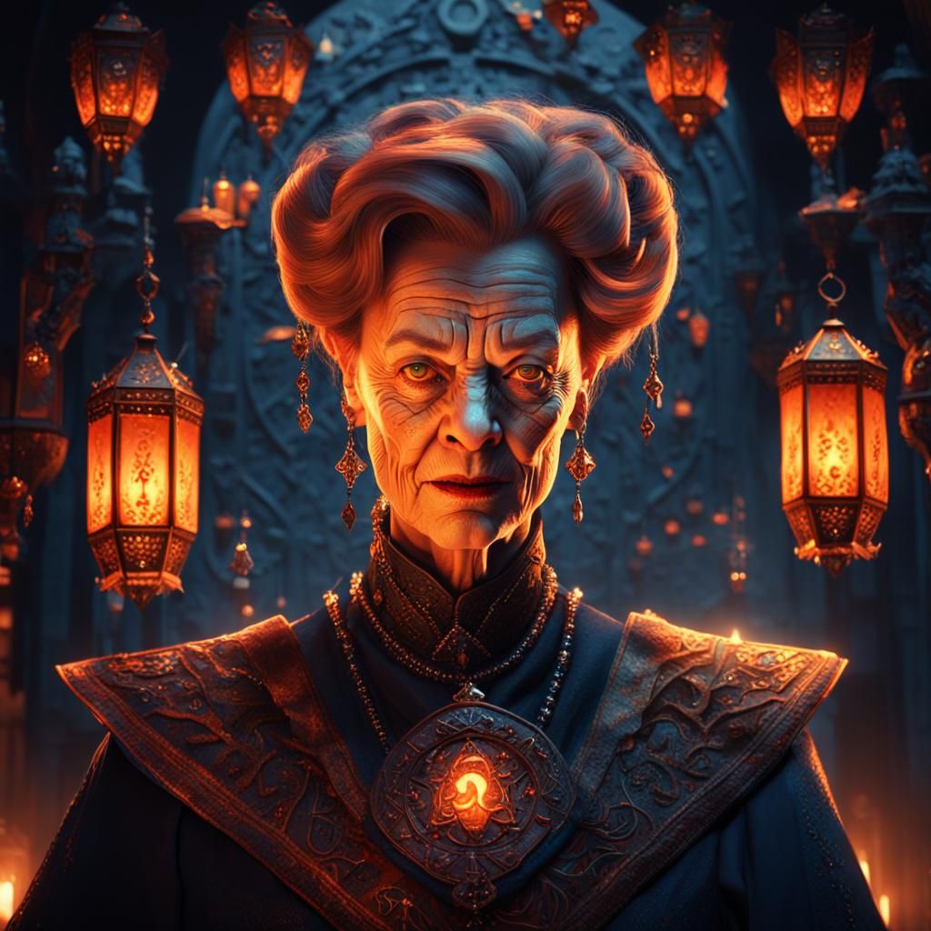 Female Vampire Portrait in Fantasy Style