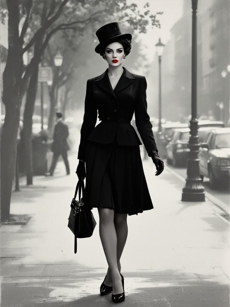 Surreal Pin-Up in Urban Landscape: Magritte and Banksy Fusio...