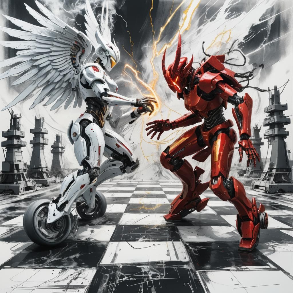 Good versus Evil, mecha chess version
