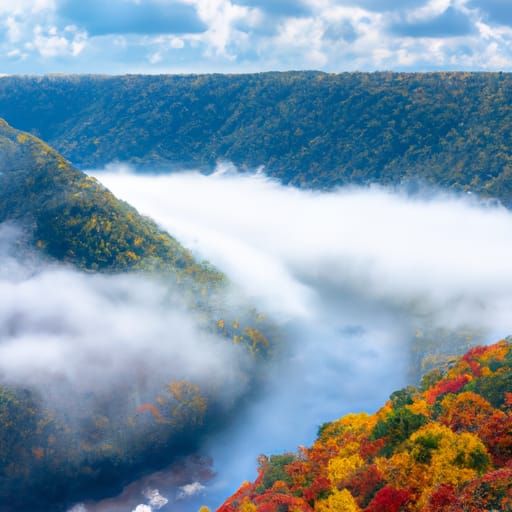 Vibrant Mosaic of New River Gorge National Park