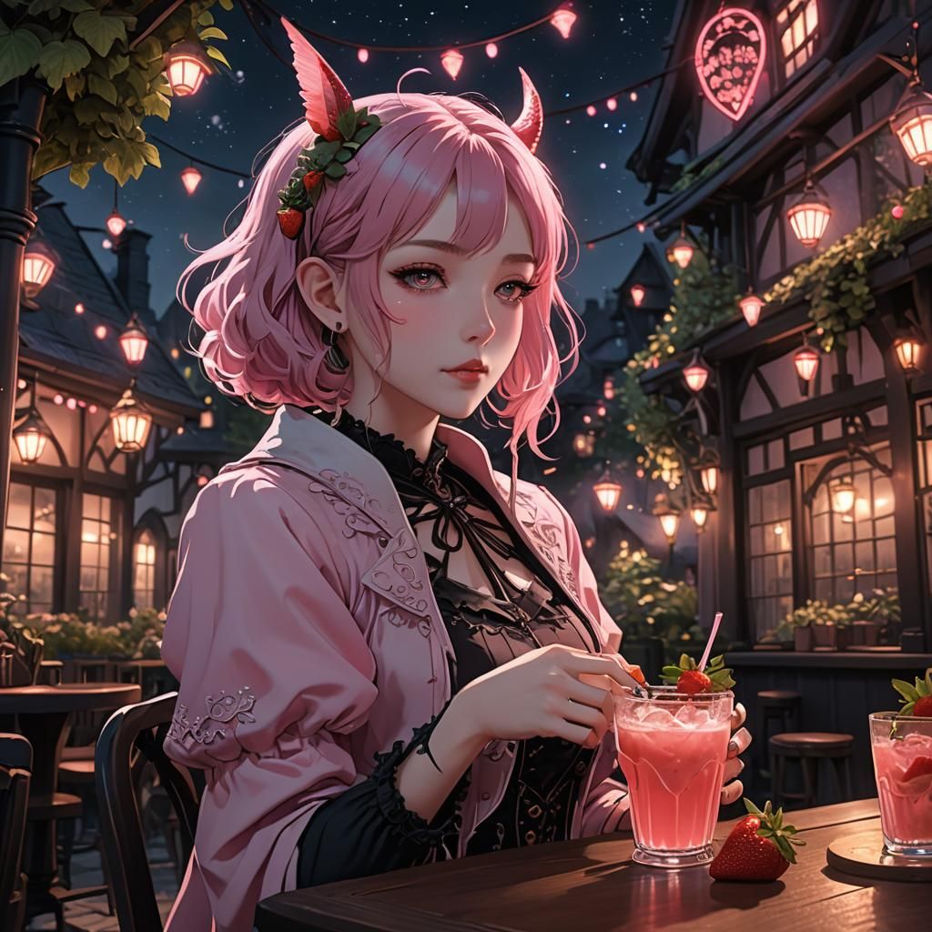 Strawberry daiquiri girl