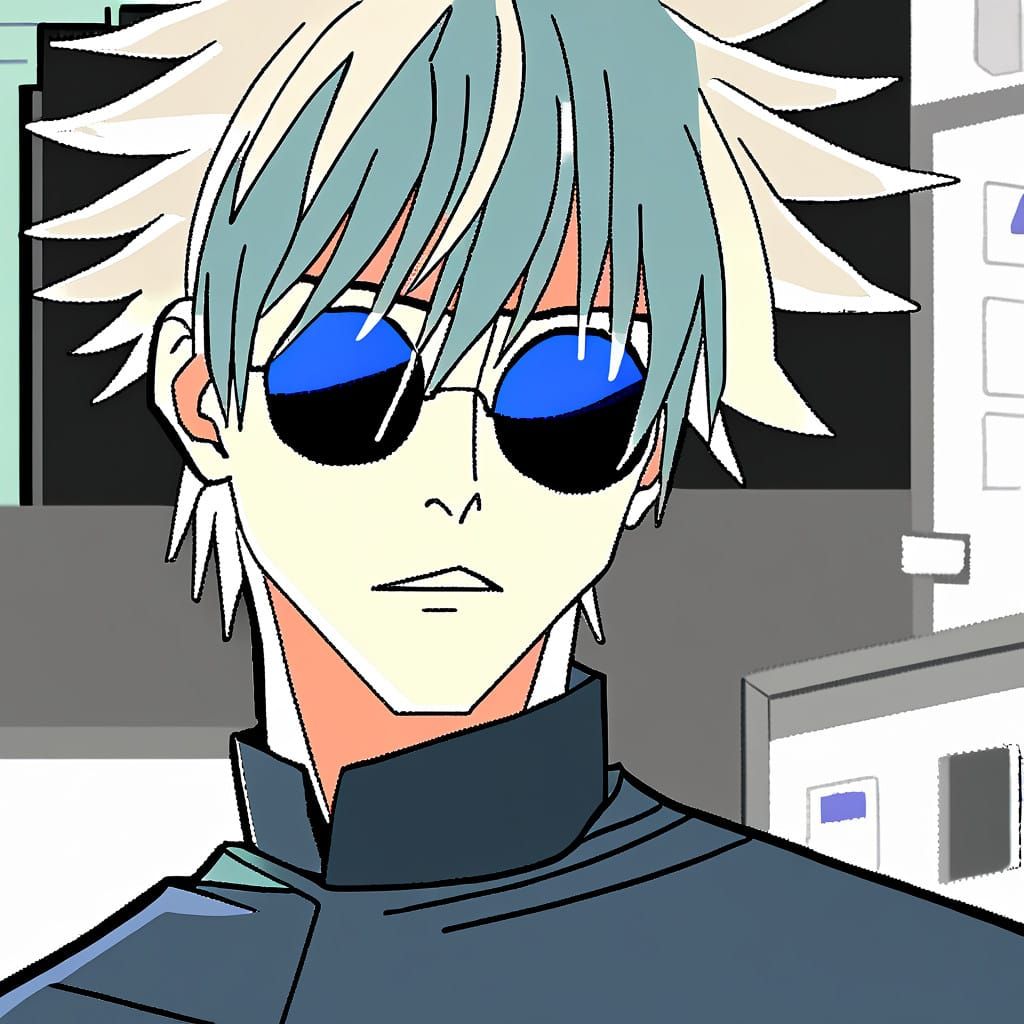 Whimsical Anime-Inspired Scene with Majestic Cat and Gentle....