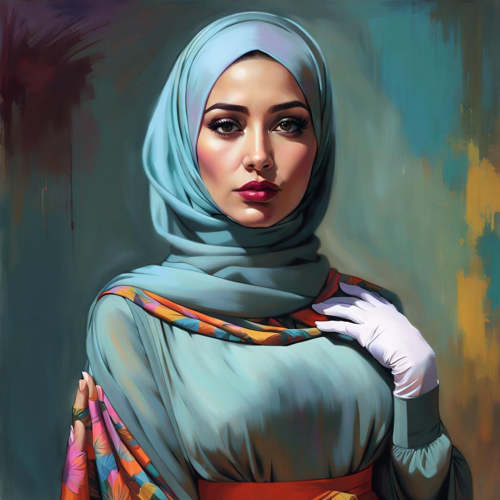 Modest Beauty in a Hijab