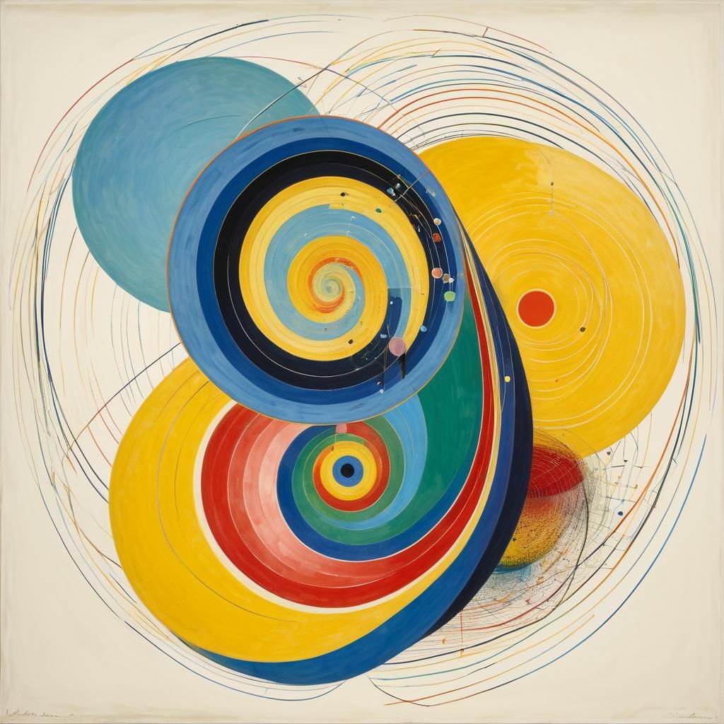 Wave art by Hilma af Klint