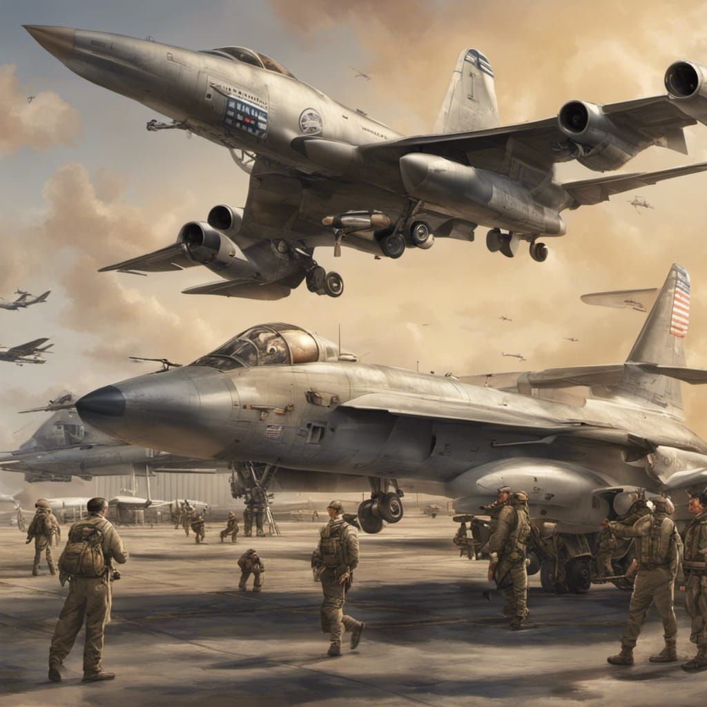 Modern American Airbase: Highly Detailed View