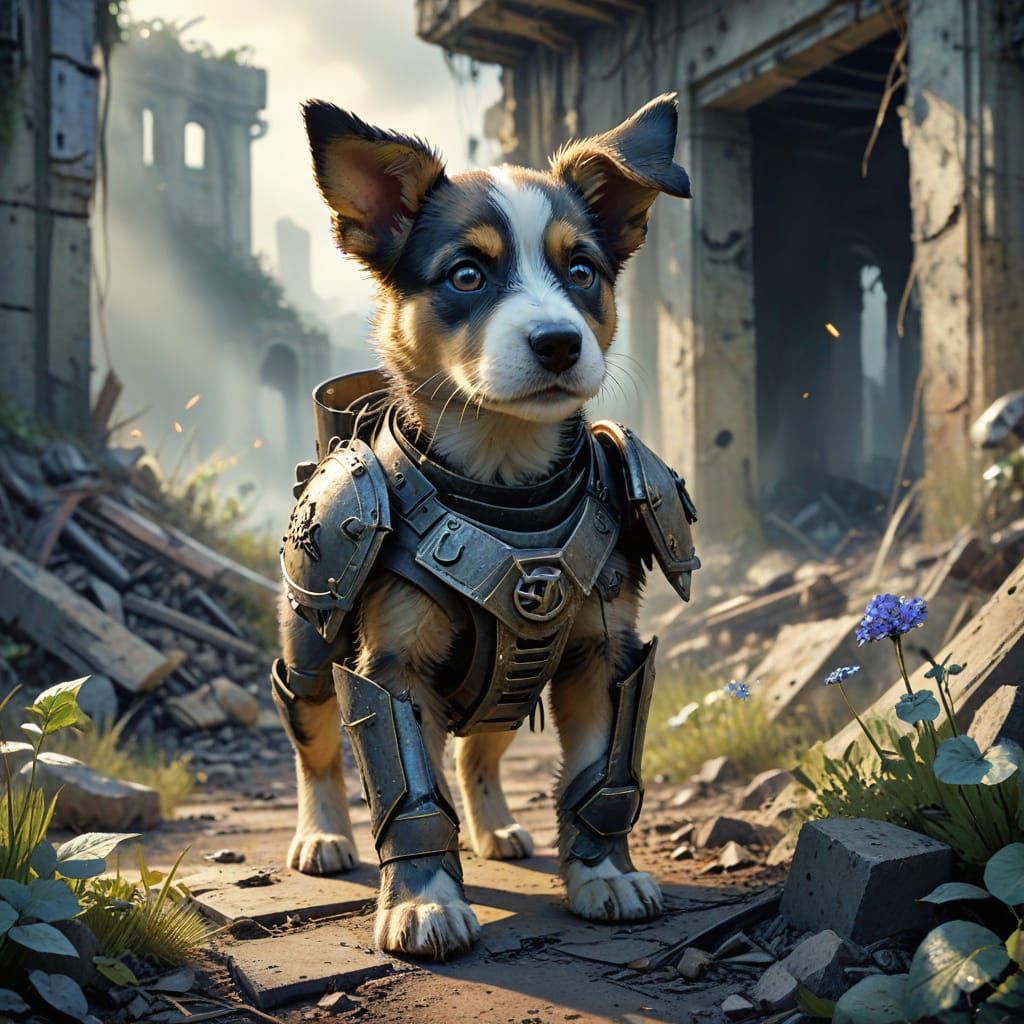 Heroic Puppy Leads Survivors Through Ruined World