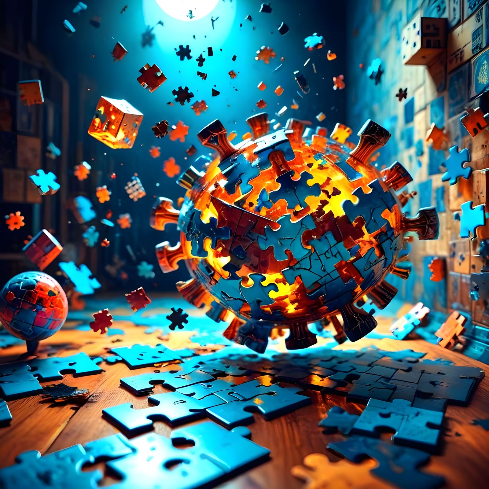 A Mysterious 3D Puzzle in a Minimalist Aesthetic