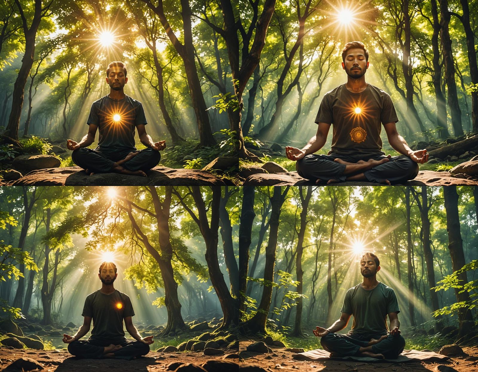 Meditative Aura in Sunlight