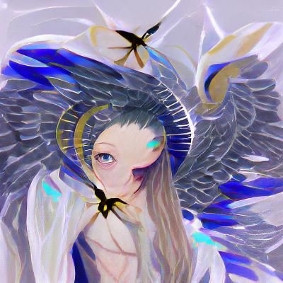 Radiant Seraphim Angel with Ethereal Wings