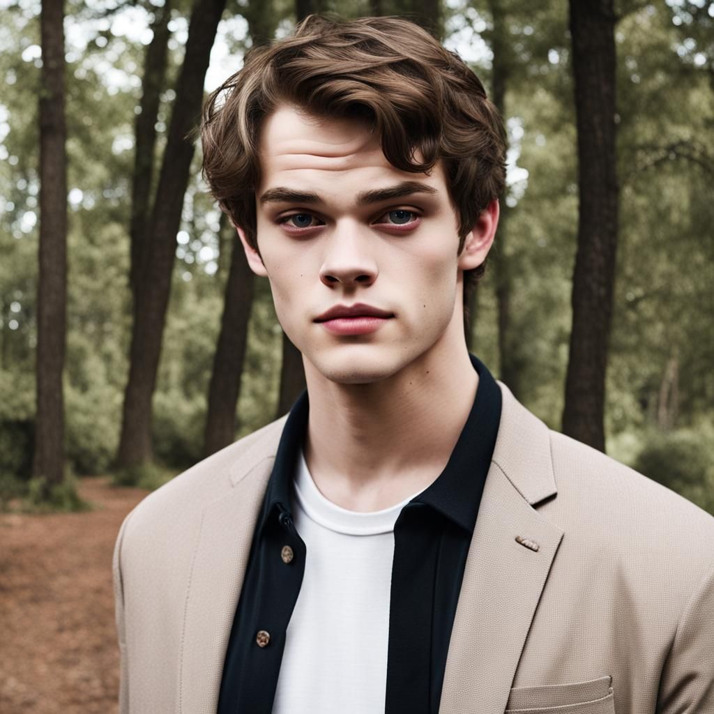 Realistic Portrait of Nicholas Galitzine