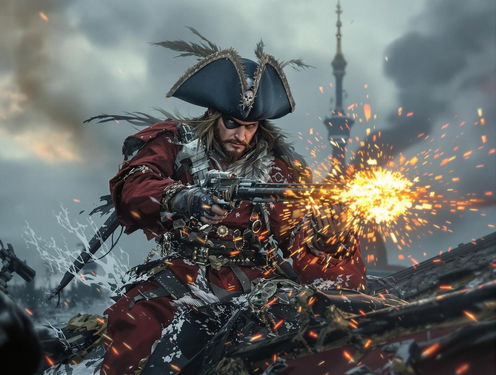 Finnish Pirate Fires Gun in Epic Cinematic Scene