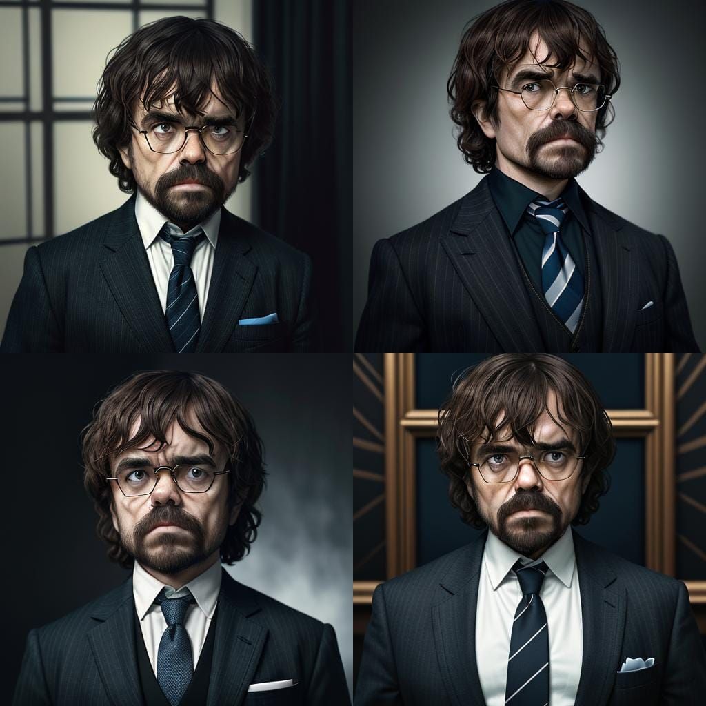 Peter Dinklage Portrait in Cinematic Style