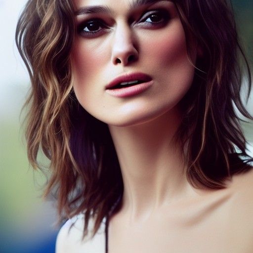 Keira Knightley with Pixie Cut in Professional Photo