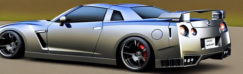 “Decepticon 2009 Nissan GTR” intricately detailed, sci-fi, fictional car-robots, transformers