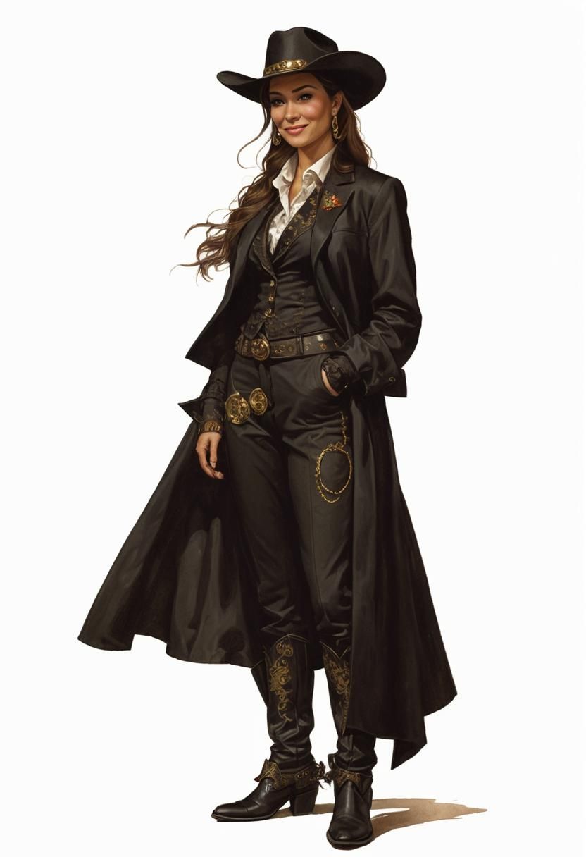 Elegant Female Poker Player in Black Velvet Tuxedo