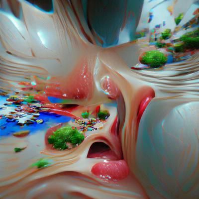 Abstract 3D Render of Overwhelming Emotions