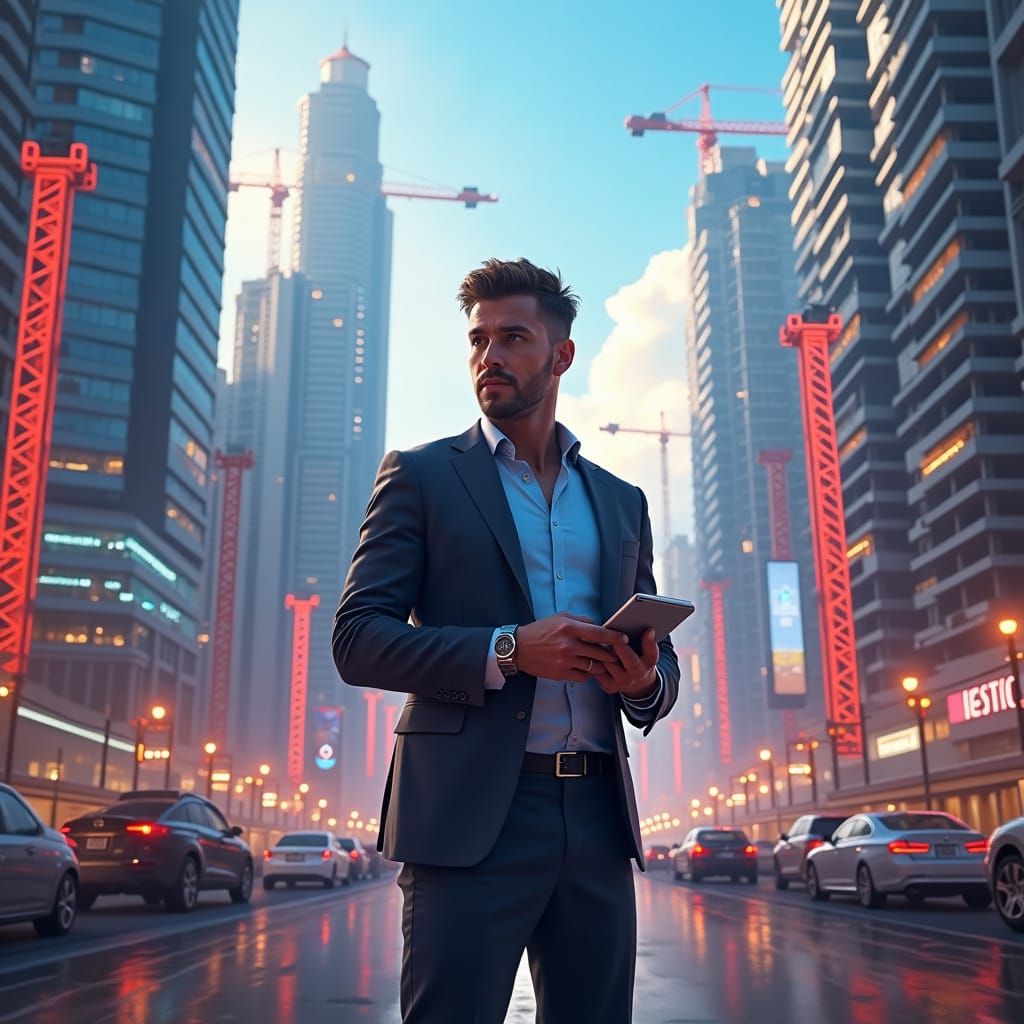 Futuristic Mexico Cityscape: Sales Rep Concept Art