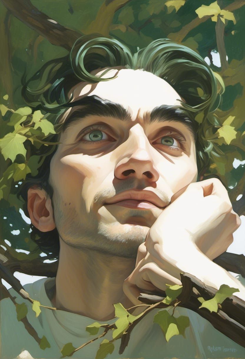 Dreamy Tree Spirit in Fairycore Style