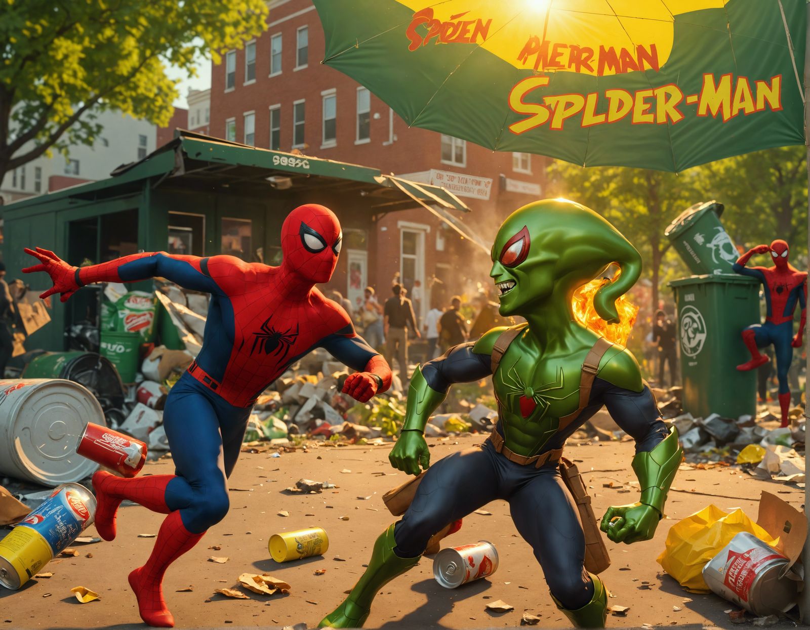 Spidey Faces A Punk In The Park!