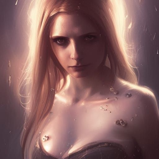 Hyperdetailed Buffy Portrait in Dark Fantasy Style