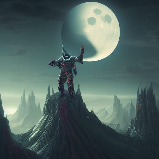 Moon Knight Fantasy Concept Art in Deep Color