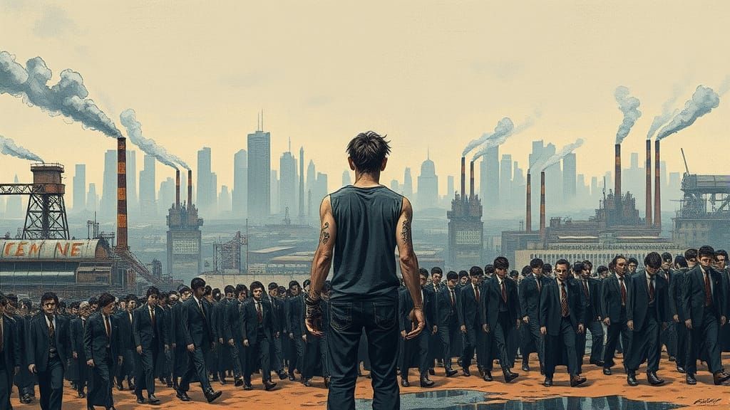 Gritty Grunge Album Cover: Nowhere Skin