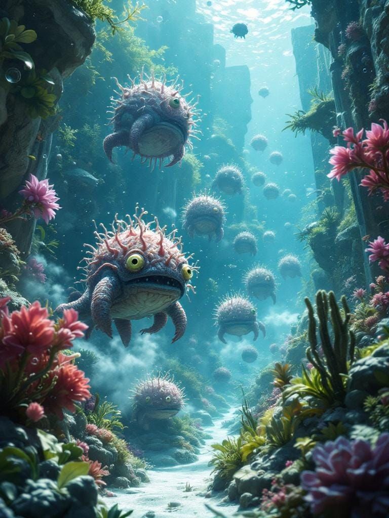 Battle for Control of the Undersea Arcology on Planet X