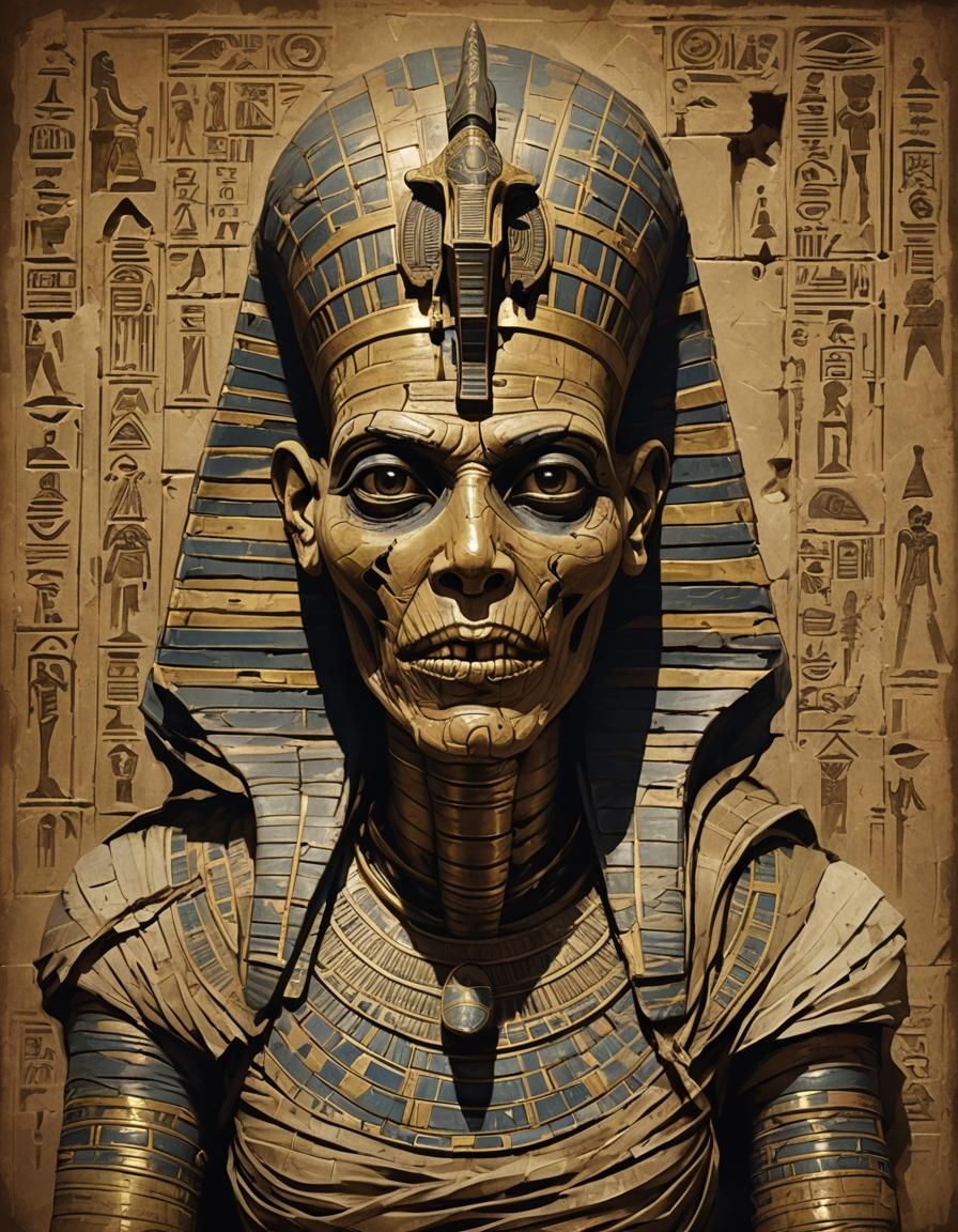 Sinister Horror Mummy in Ancient Egypt
