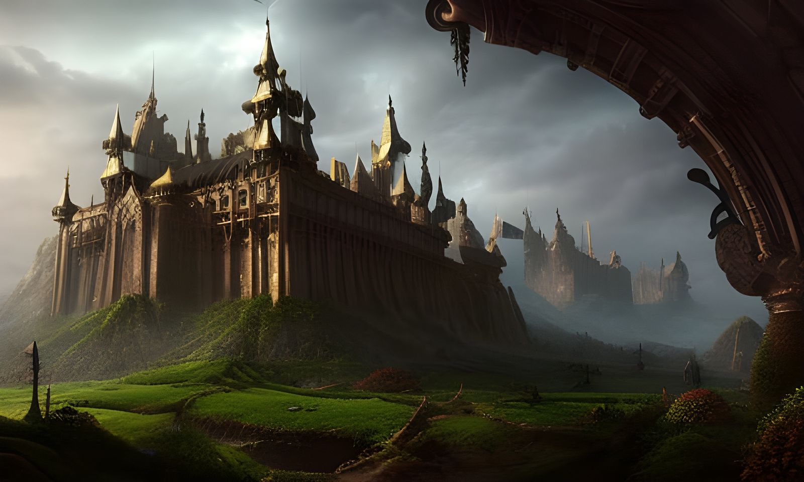 Epic Fantasy Kingdom Digital Matte Painting