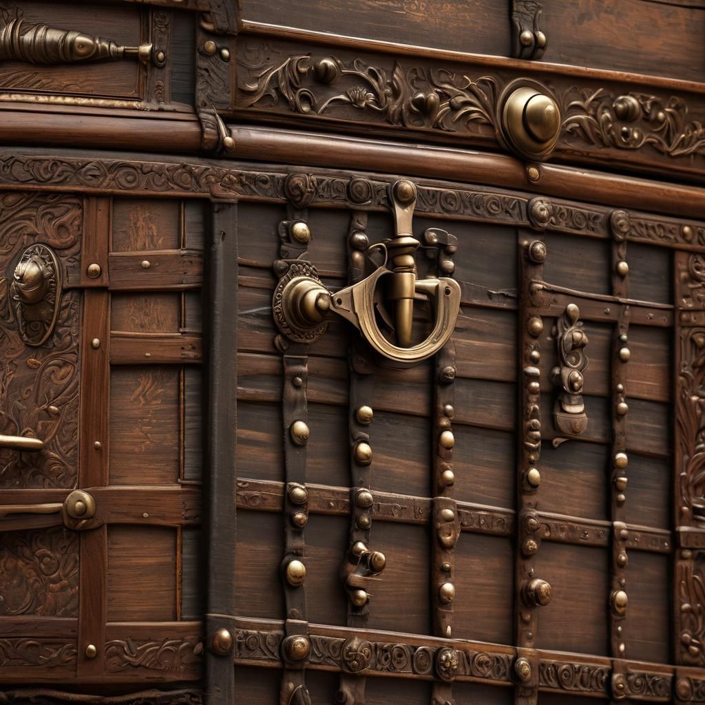 Victorian Steamer Trunk Converts to Dresser