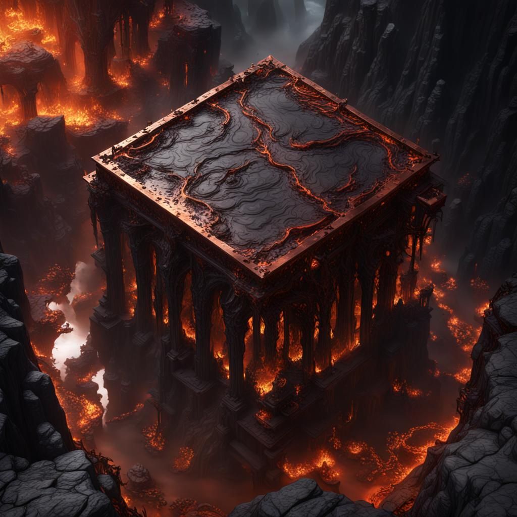 Gates of Hell: Detailed Matte Painting