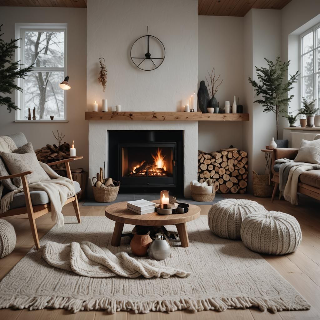 Nordic Hygge Retreat: Cozy Minimalist Interior